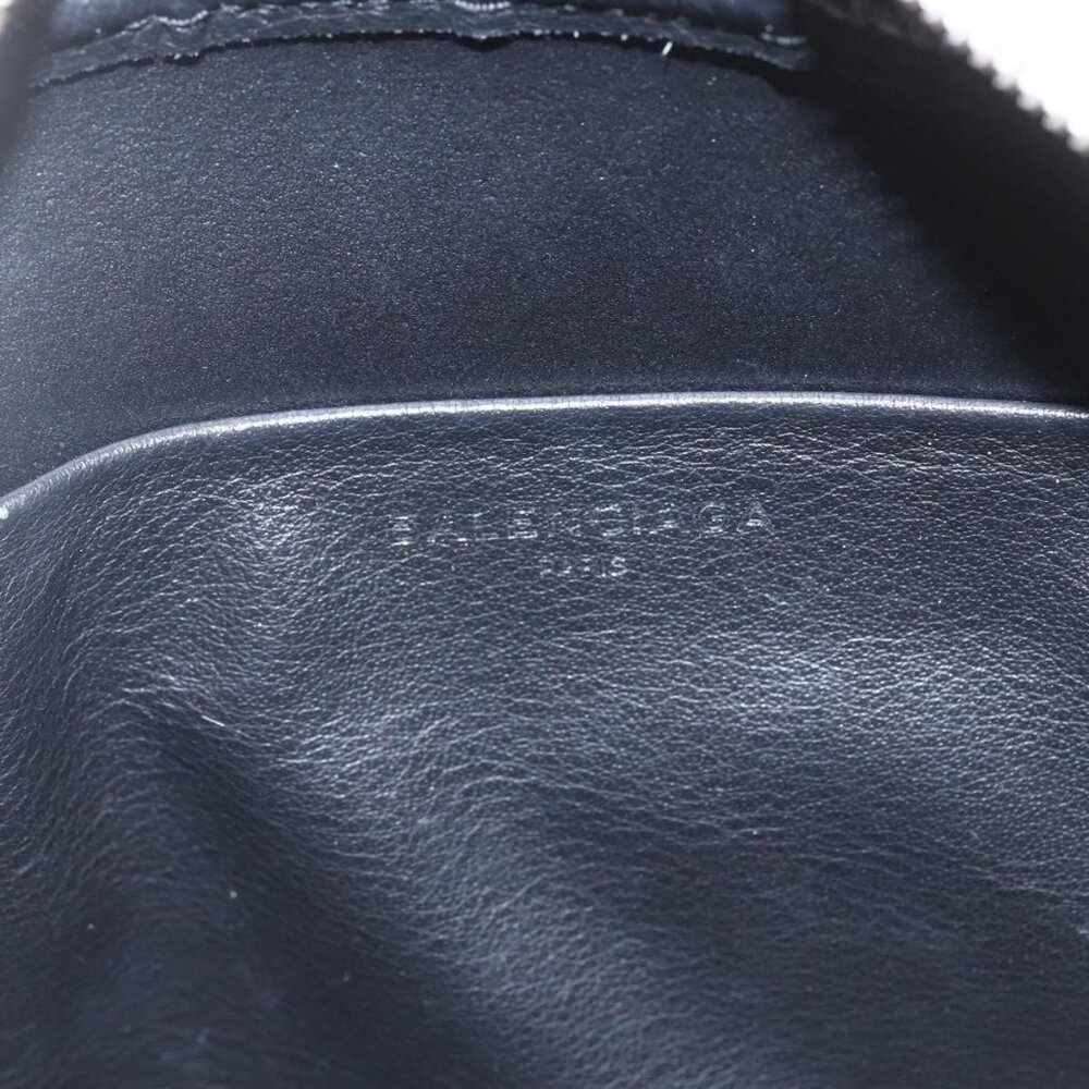 Authentic BALENCIAGA Shoulder Bag Leather White Silver 489812 - Picture 7 of 16
